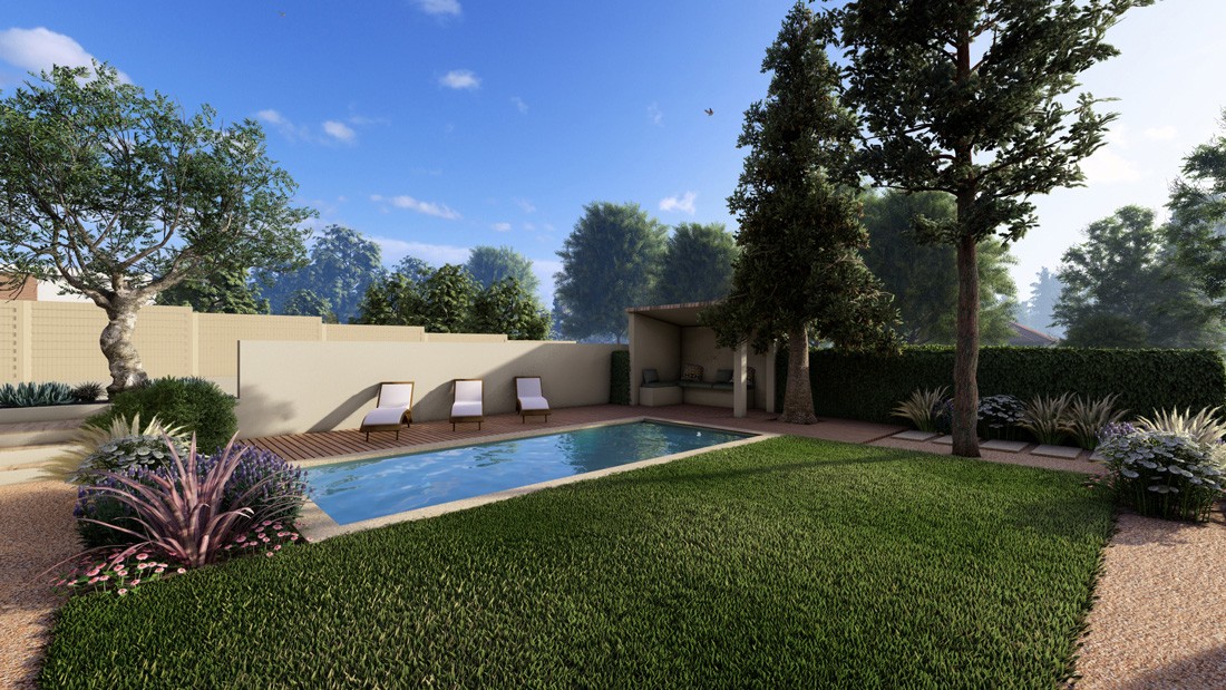 Jardin en surplomb 3D
