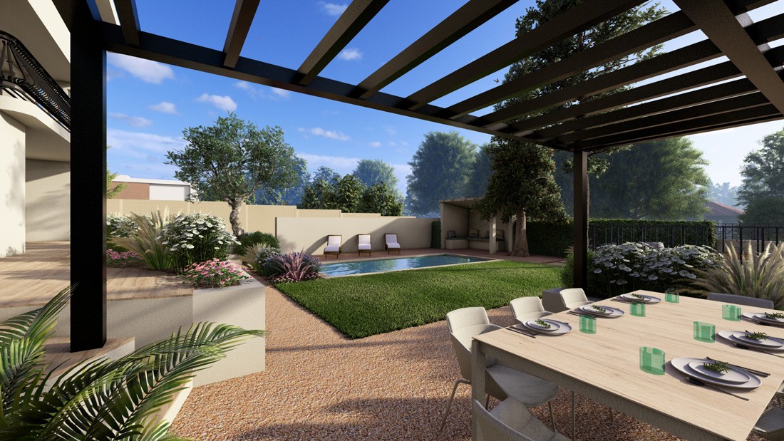 Jardin en surplomb 3D