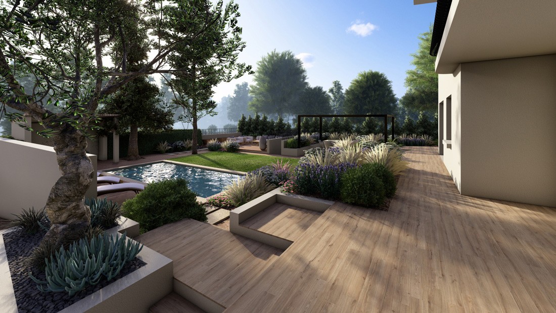 Jardin en surplomb 3D