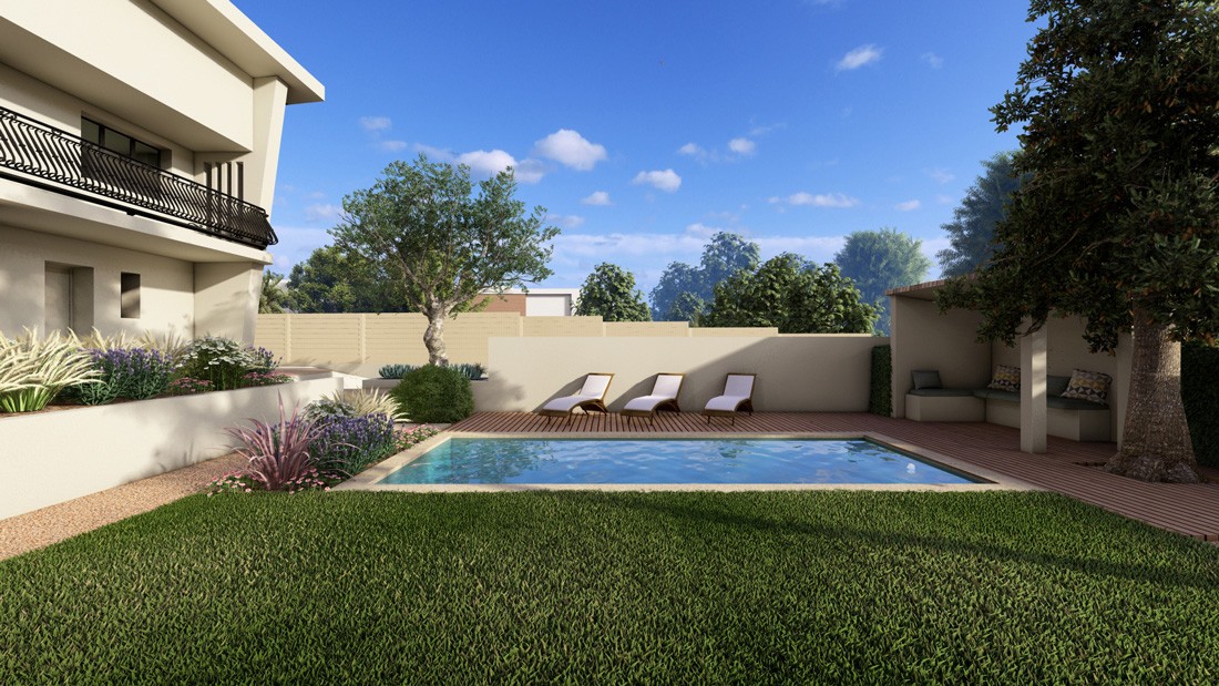 Jardin en surplomb 3D
