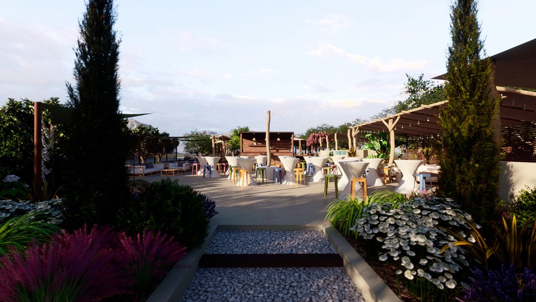 Aménagement extérieur domaine viticole