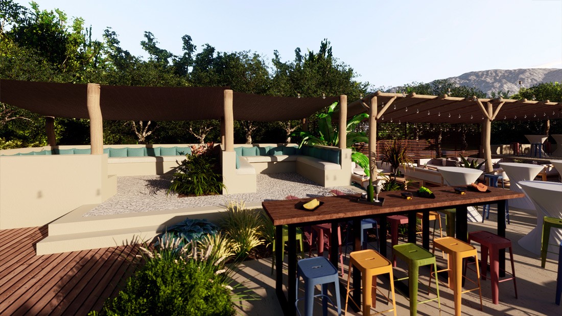 Aménagement extérieur domaine viticole