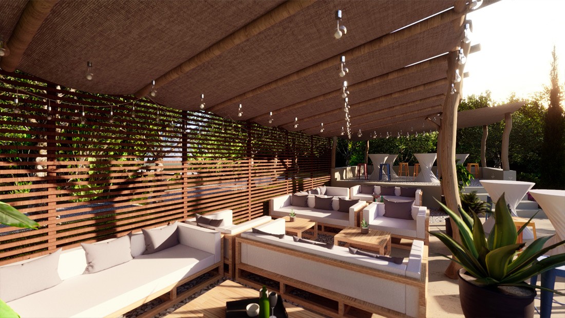 Aménagement extérieur domaine viticole