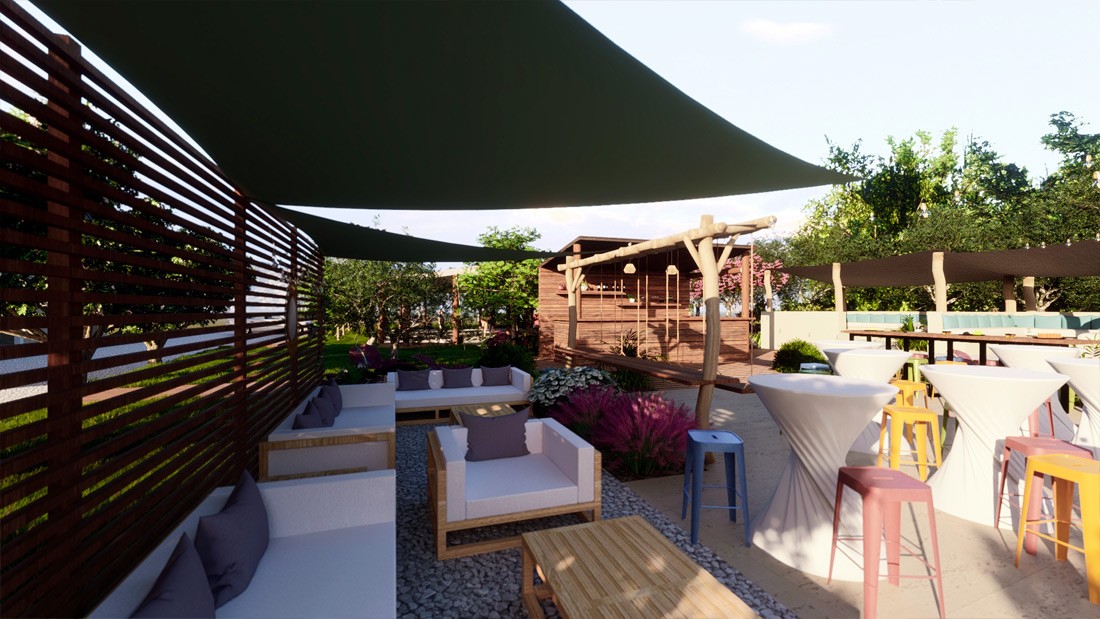 Aménagement extérieur domaine viticole