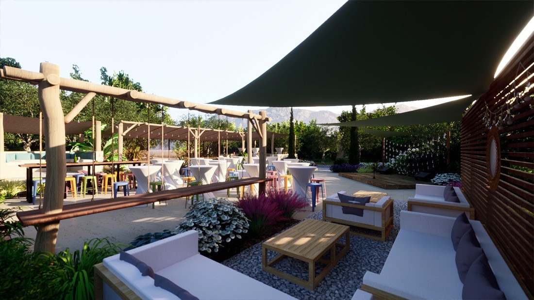 Aménagement extérieur domaine viticole