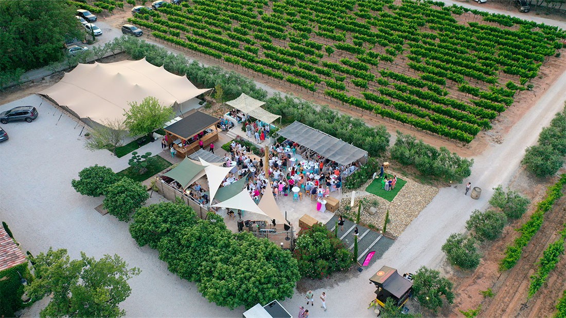 Aménagement extérieur domaine viticole