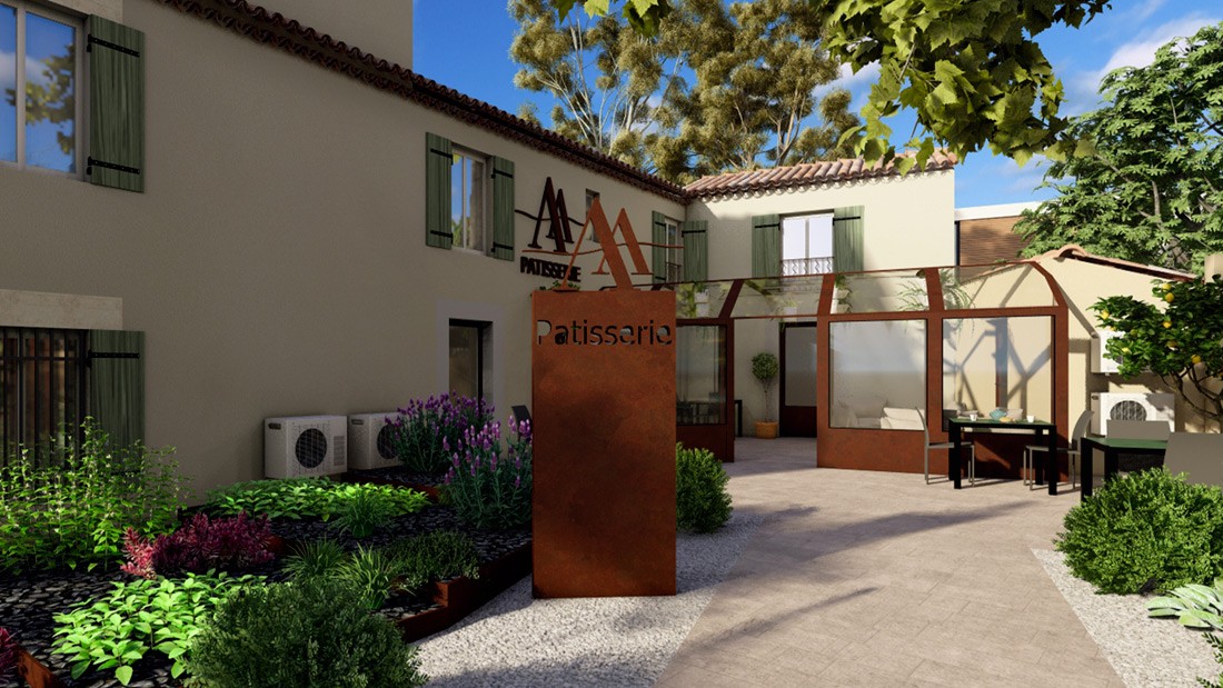 Aménagement extérieur Patisserie